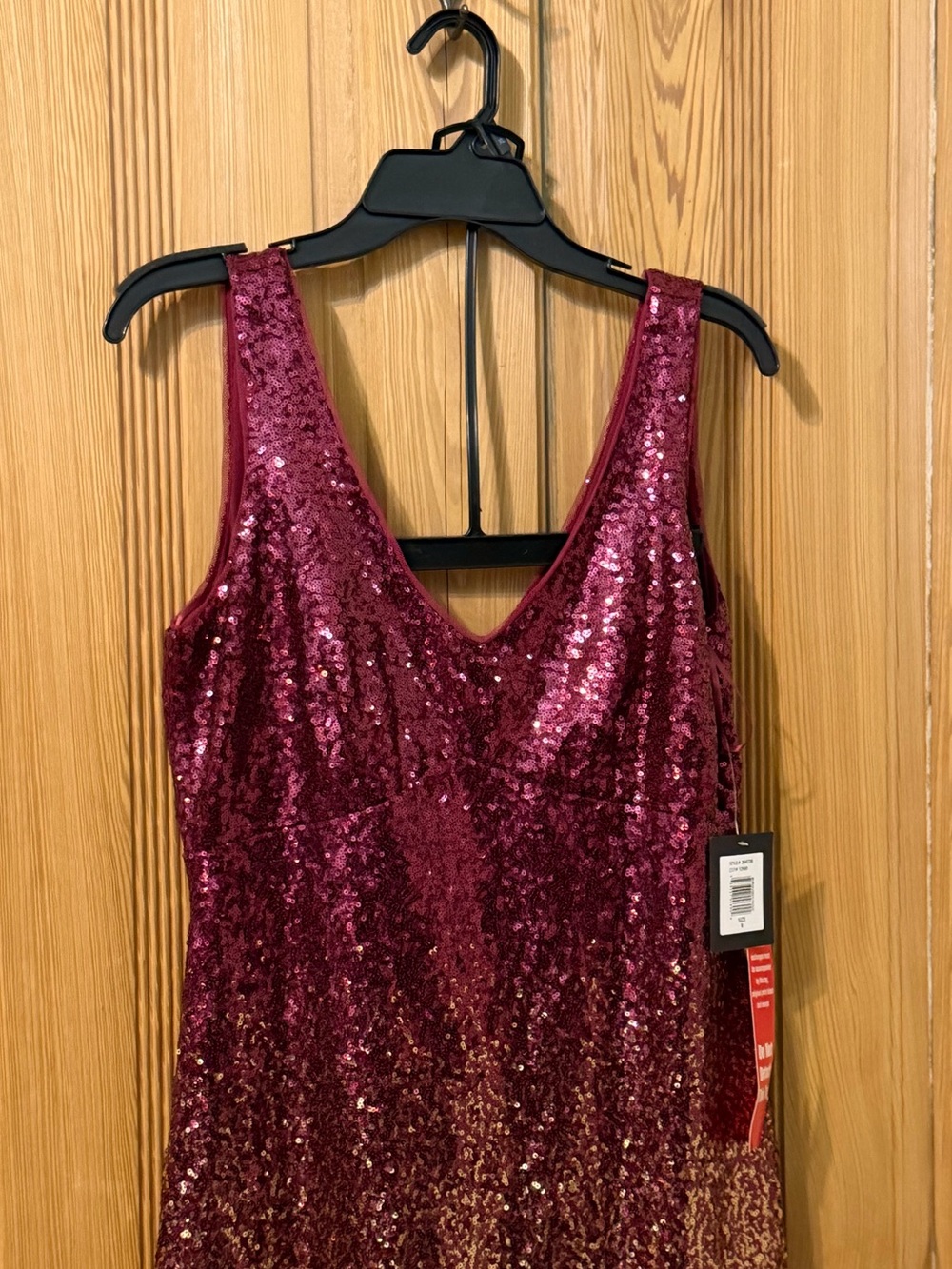 Marina Ombré Sequin Sleeveless Gown Size 8 NEW WITH TAGS Maxi Dress - Picture 3 of 13